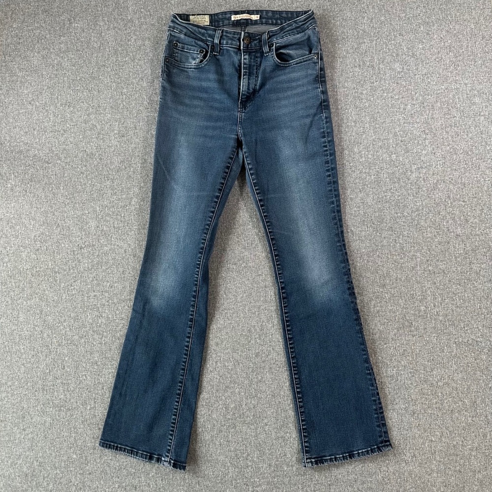 Levi's Jeans Womens 28 725 High Rise Bootcut Dark Wash Blue Stretch Denim